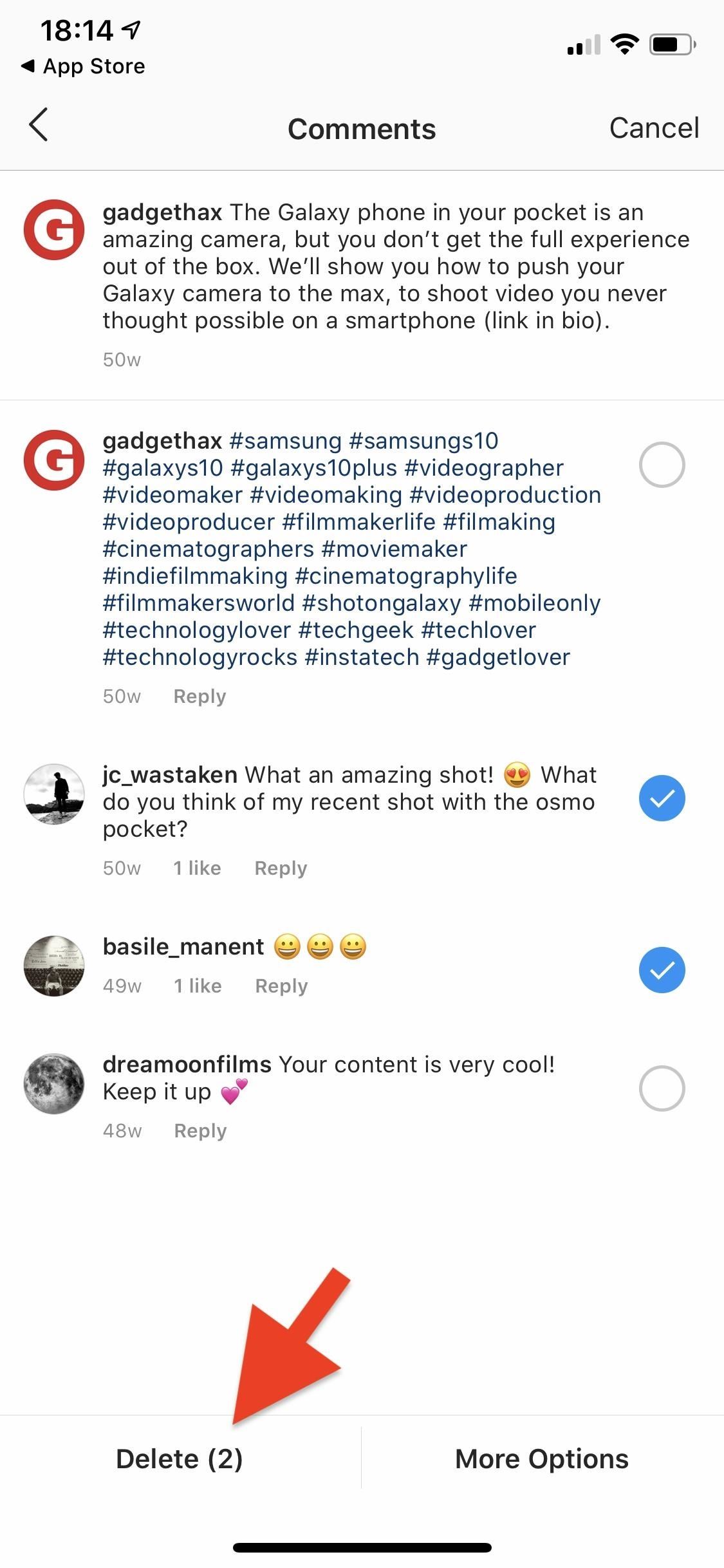 How to Bulk Delete Multiple Instagram Comments at the Same Time