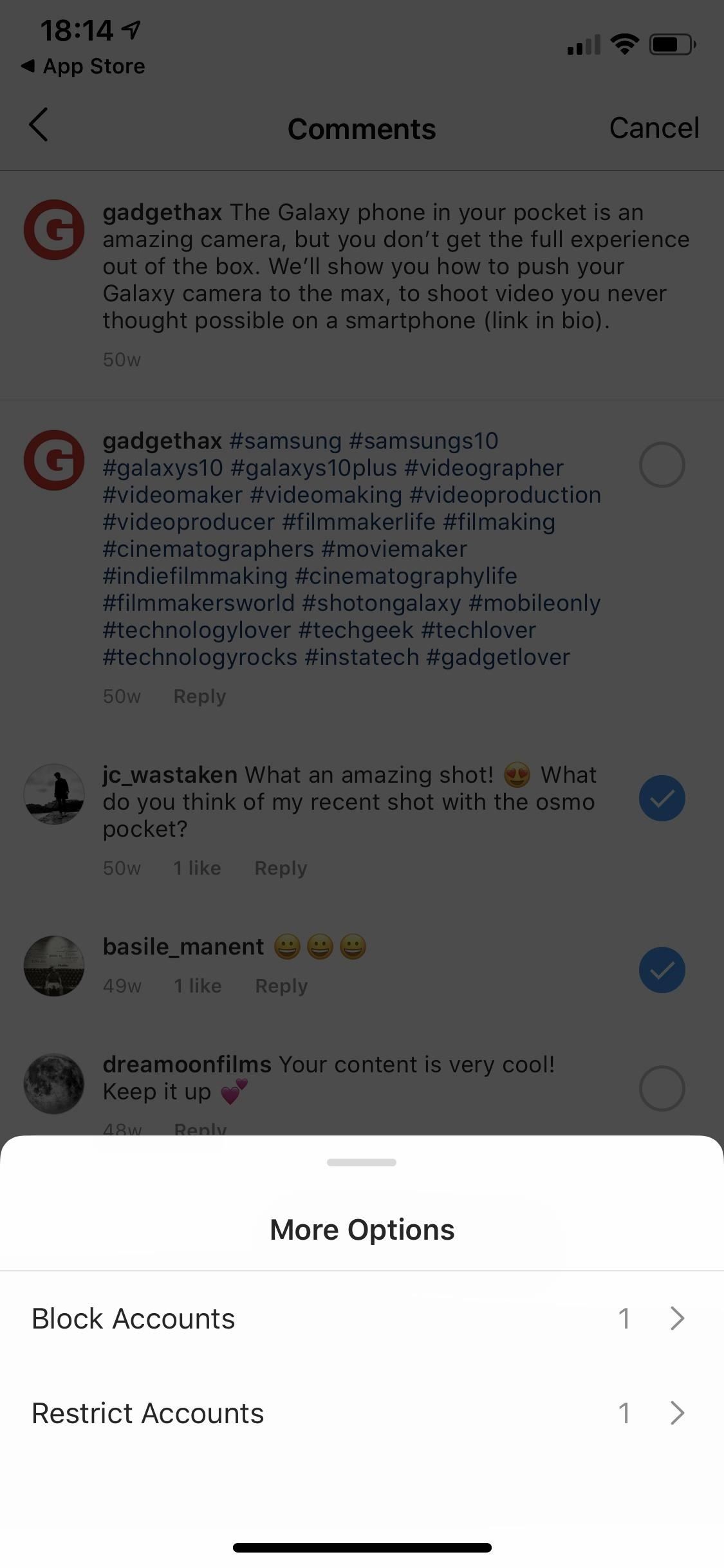 How to Bulk Delete Multiple Instagram Comments at the Same Time