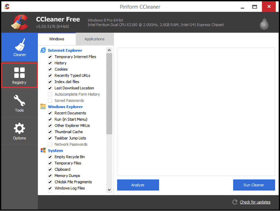 Clean Windows Registry