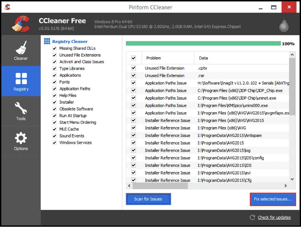 Clean Windows Registry