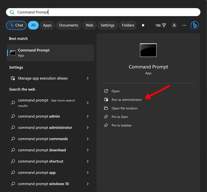 Run Command Prompt As an Administrator