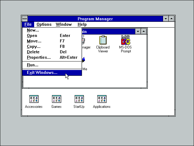 exit-windows-3.1-to-dos