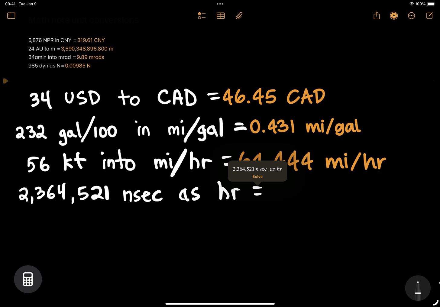 Get Instant Solutions to Mathematical Problems on Your iPhone or iPad with Apple's New Math Notes