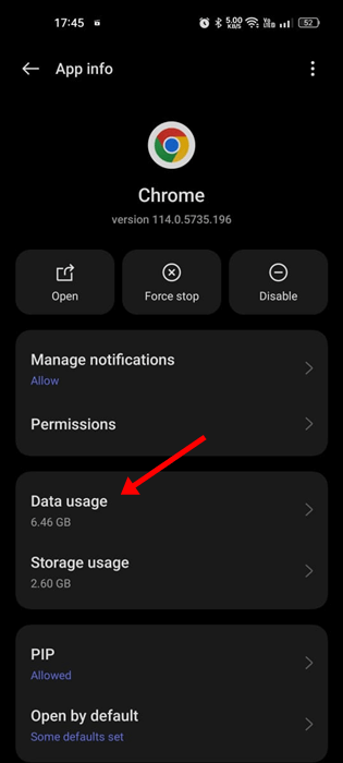 Data Usage