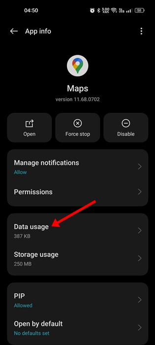 Data Usage