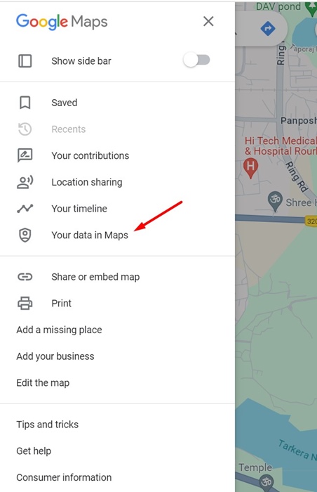 Your data in Maps