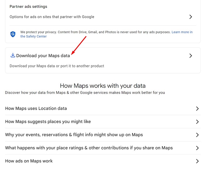 Download your Maps