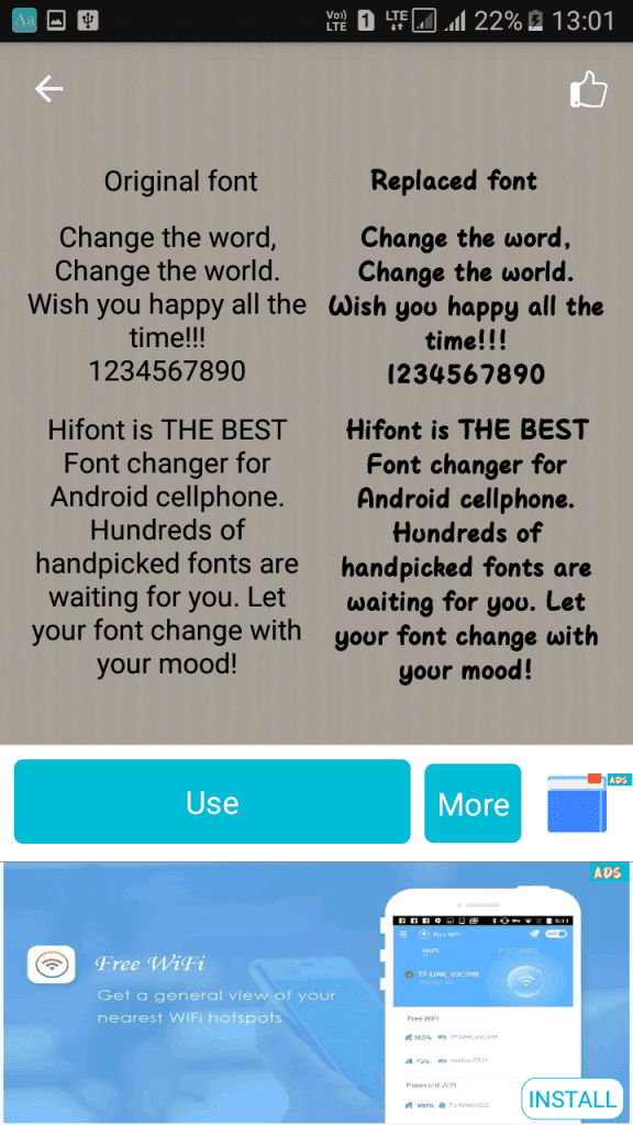 Using HiFont