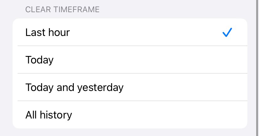 Clear cache on iPhone.