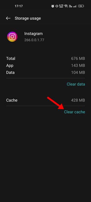 Clear Cache