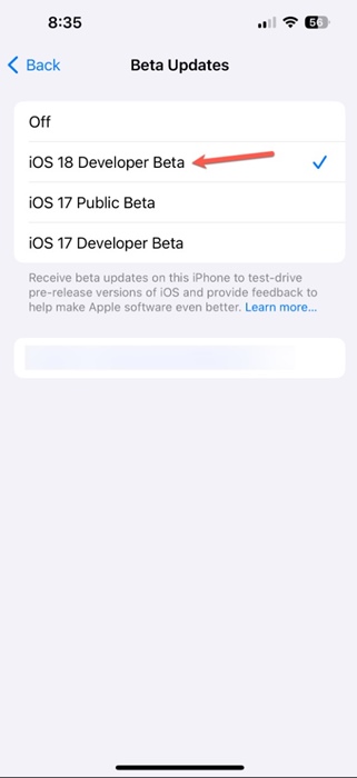 Beta Updates