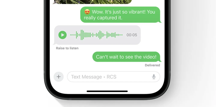 iPhone Messages RCS