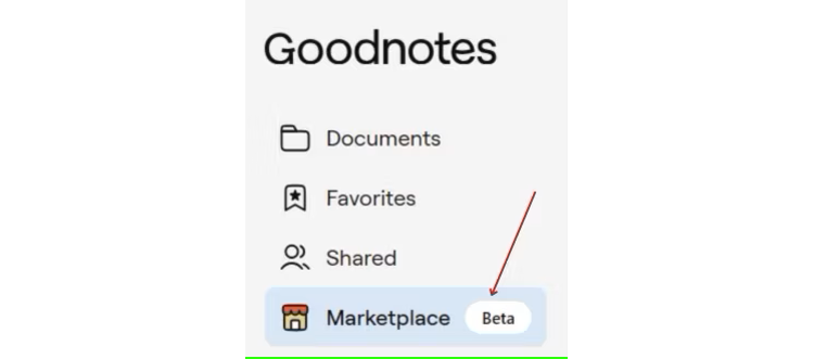 Tap or click 'Marketplace' to check out new features, templates, formats, and more.