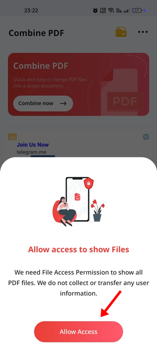 Allow access