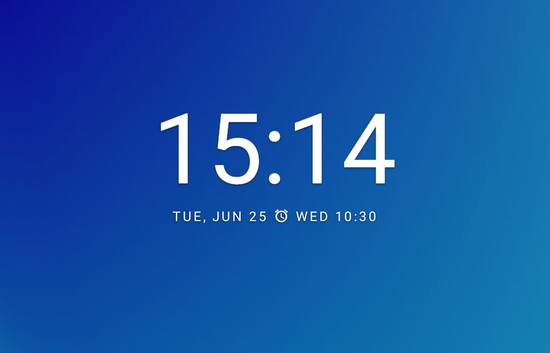 Google Clock Widget.