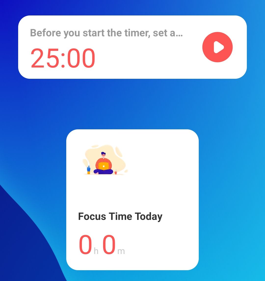 Focus To-Do Widget.