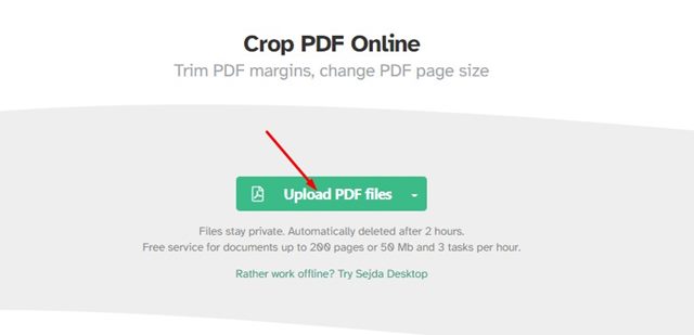 Upload PDF files