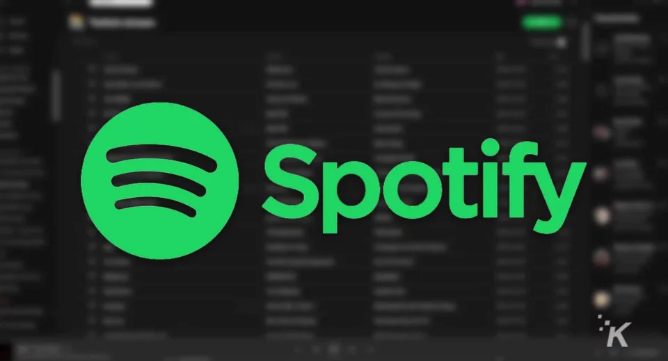 spotify logo blurred background