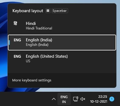 Select language