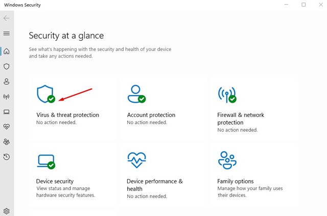 Virus & threat protection