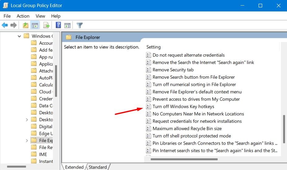 Turn Off Windows Key Hotkeys policy in the Local Group Policy Editor.