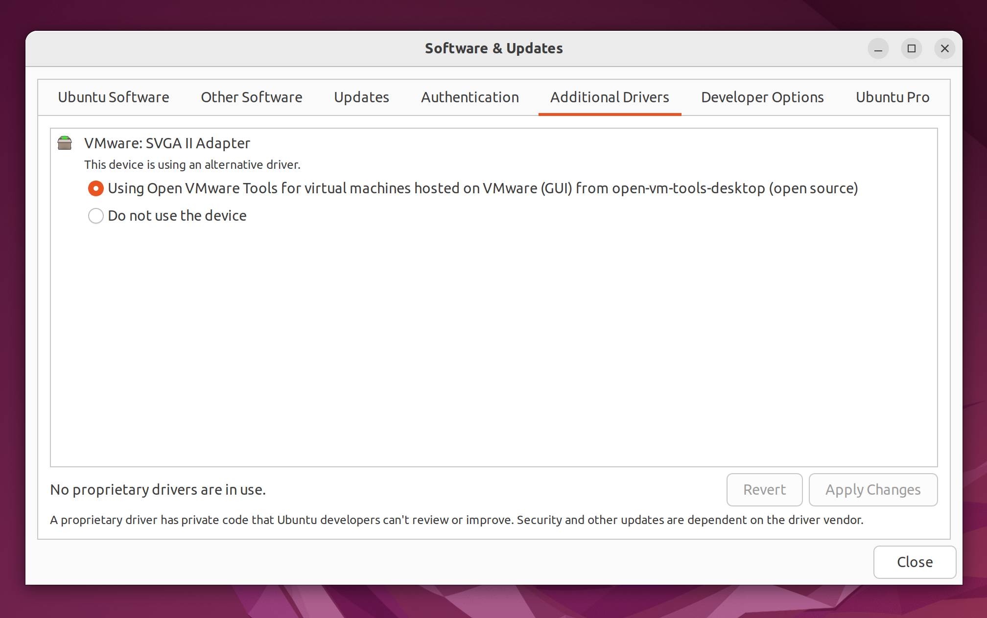 Ubuntu installing additional drivers