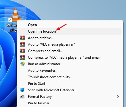 Open File Location