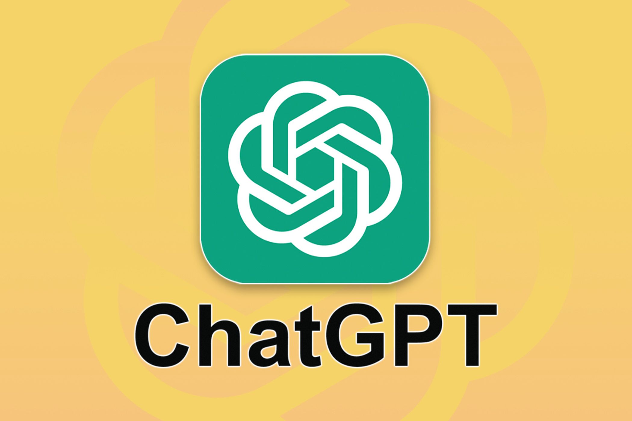 The ChatGPT logo on an orange background.