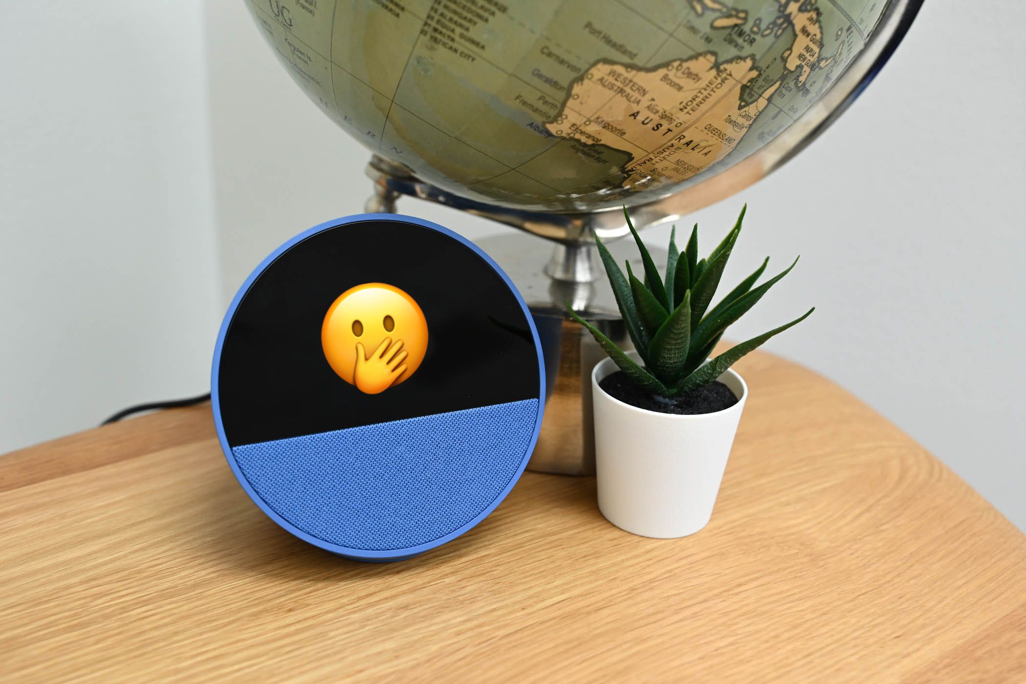 Amazon Echo Spot with the