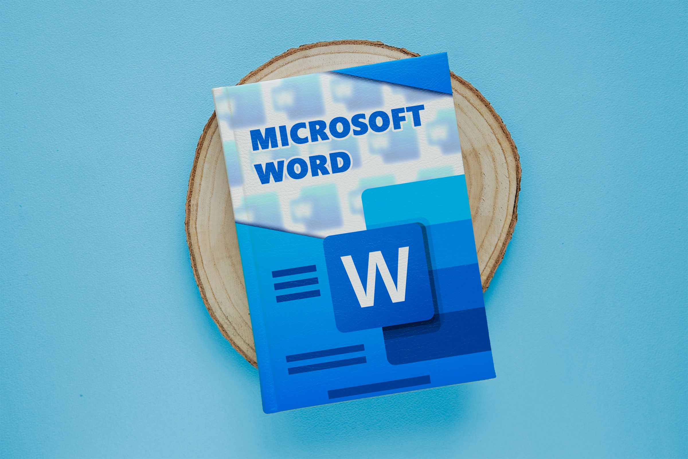 A book with the Microsoft Word cover.