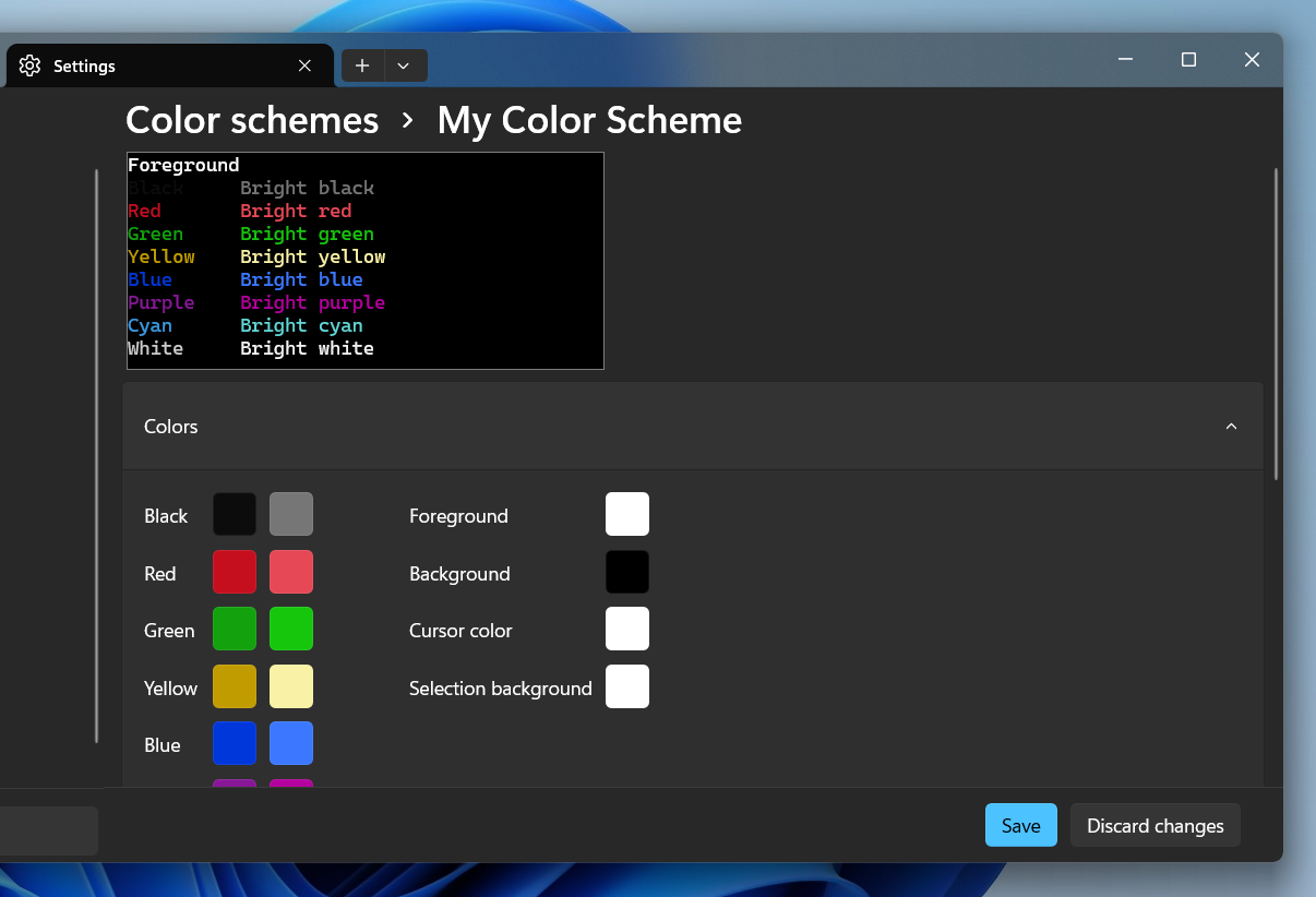 New color scheme added to the Windows Terminal