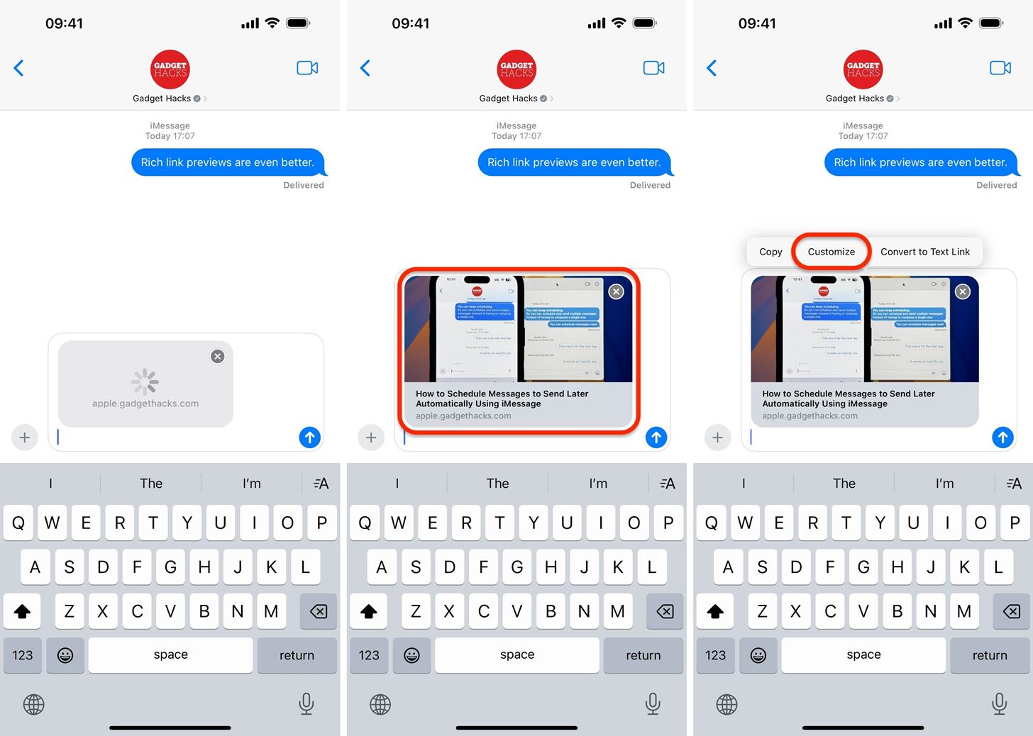 Apple Messages Finally Gives You Full Control Over Webpage Links to Switch Previews or Use Plain Text URLs