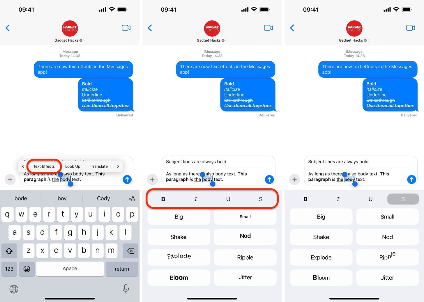 Apple's Messages App Has Some Cool New Text Editing Features and Effects for iMessage — Here's How It Works