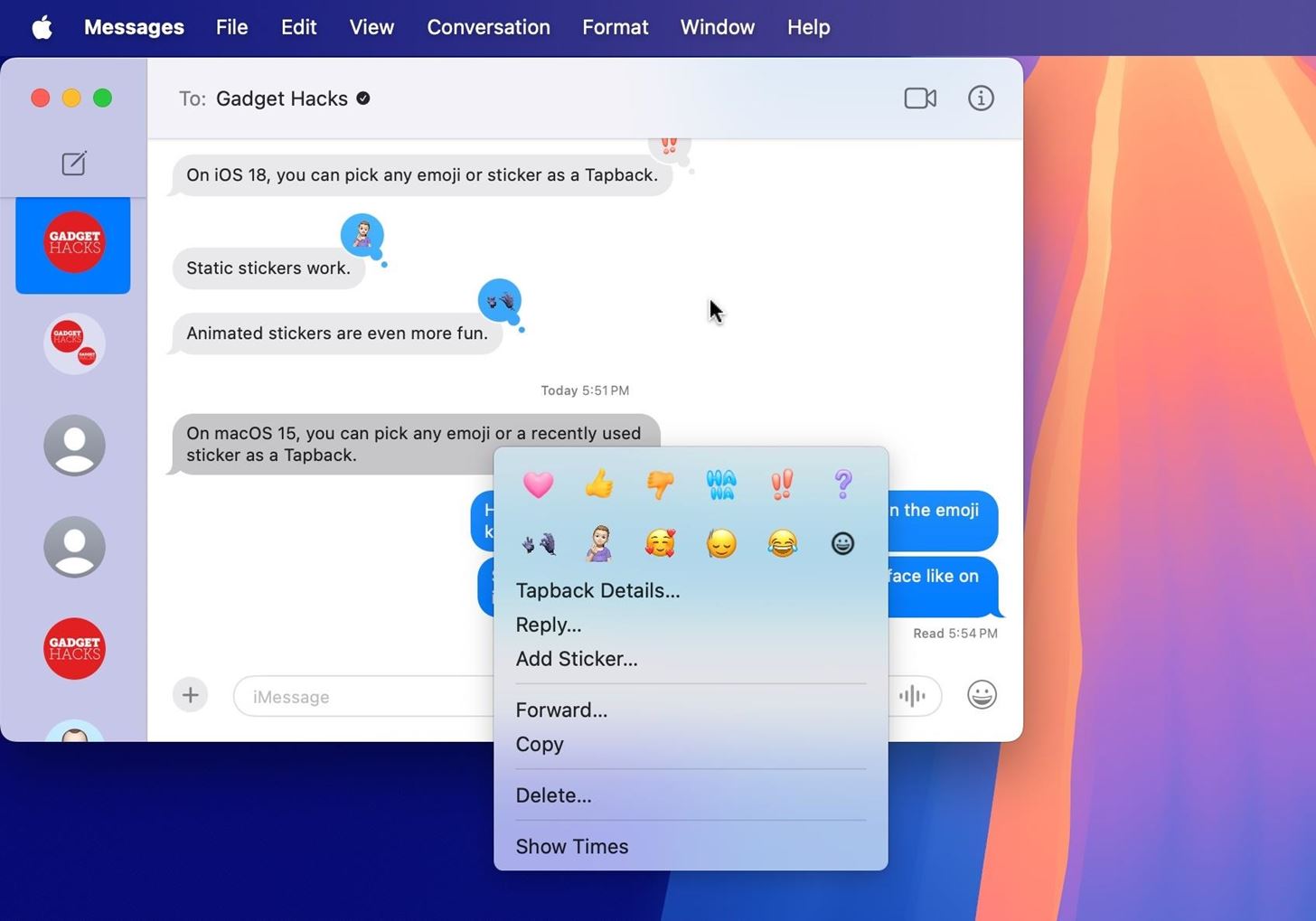 Apple's Tapback Reactions in Messages Got a Huge Makeover with More Options — Here's What's New