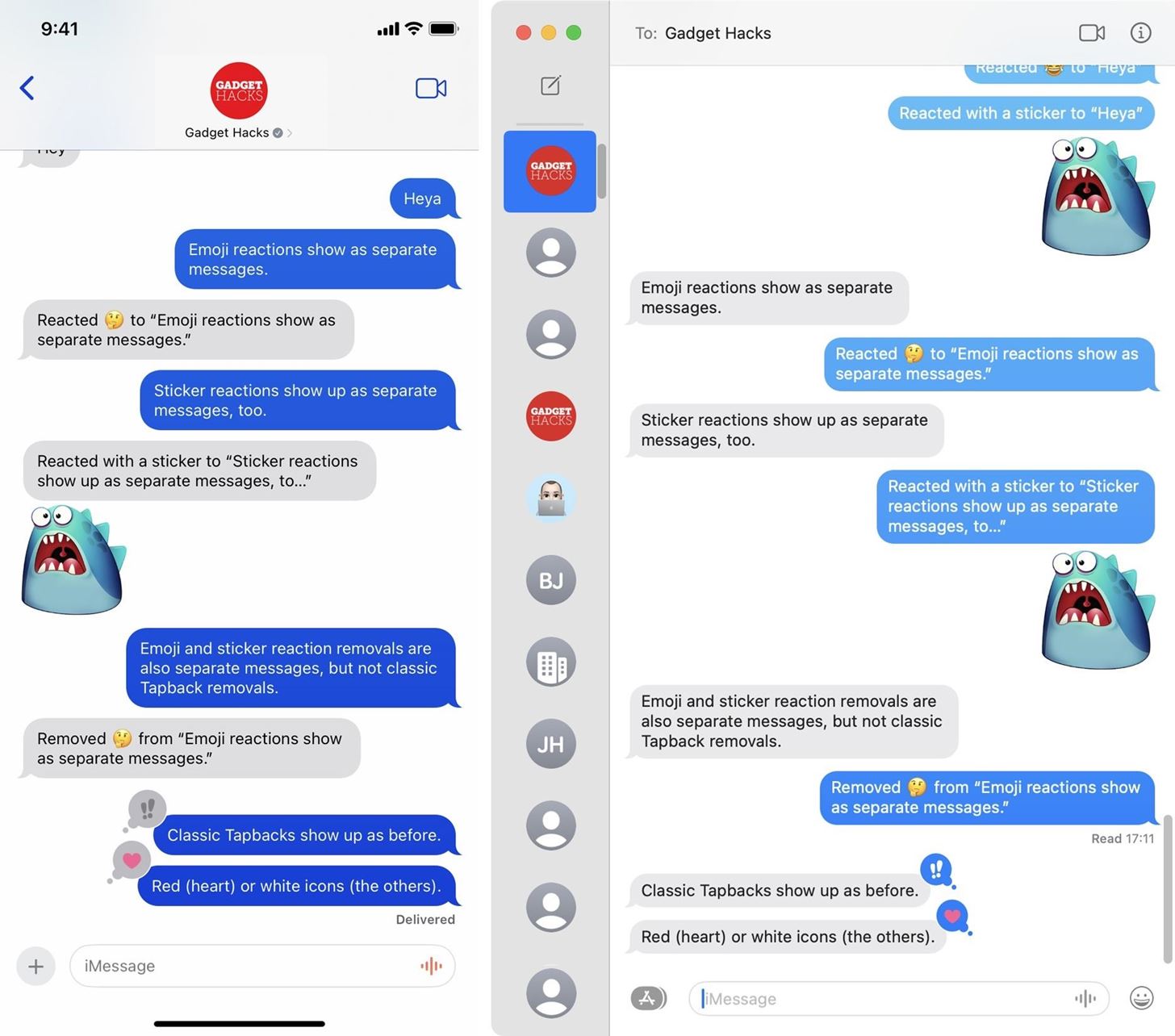 Apple's Tapback Reactions in Messages Got a Huge Makeover with More Options — Here's What's New