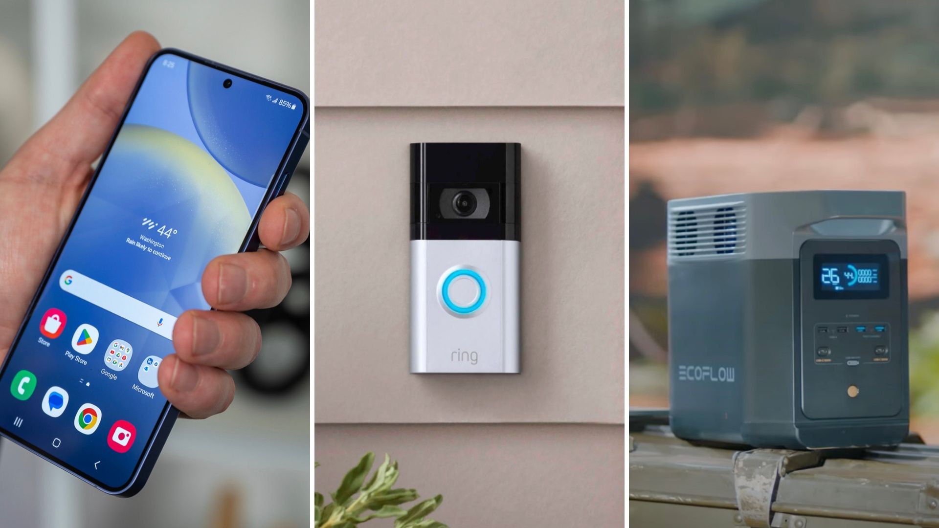 HTG Deals featuring Samsung, Ring, and EcoFlow