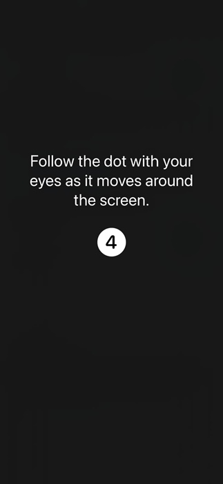 follow the dot with your eye