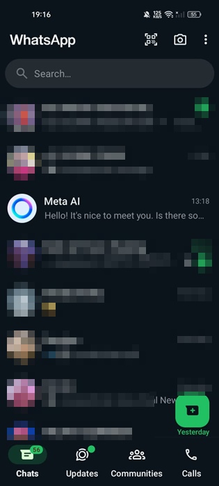 Meta AI chat