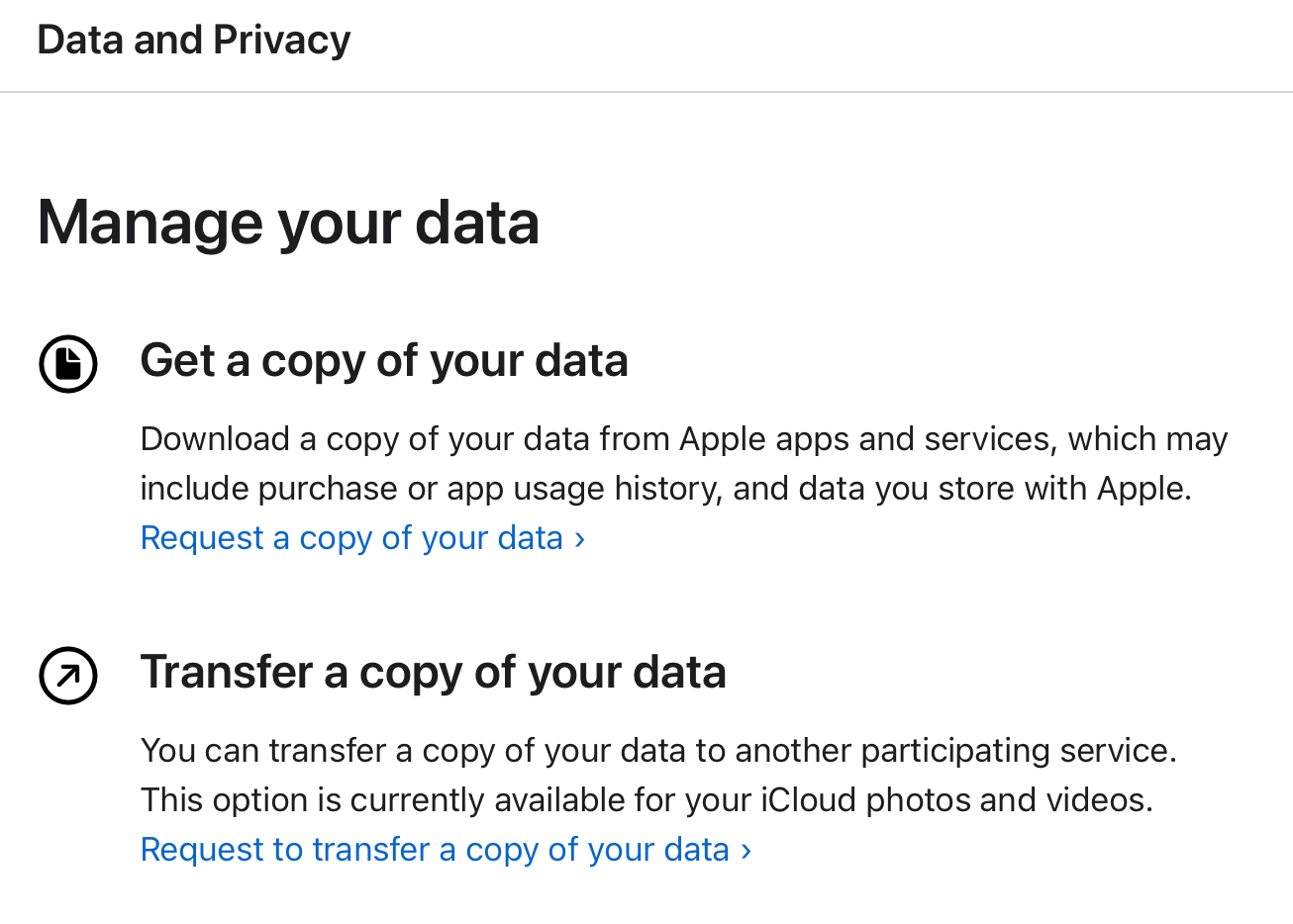 Apple's Privacy website.