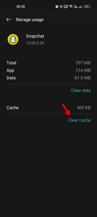 Clear Cache