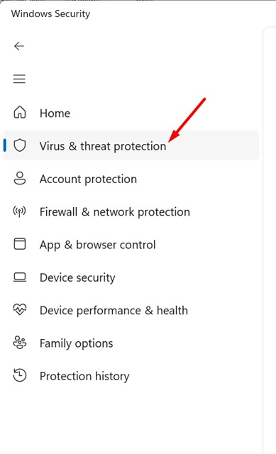 Virus & threat protection