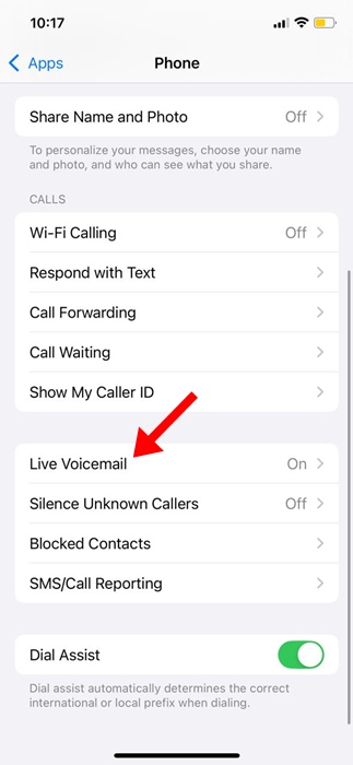 Live Voicemail