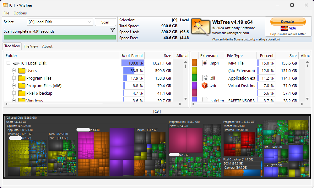 The Wiztree User Interface.