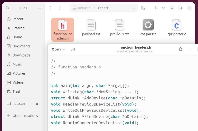 Editing a file in the remote file system with a local editor.