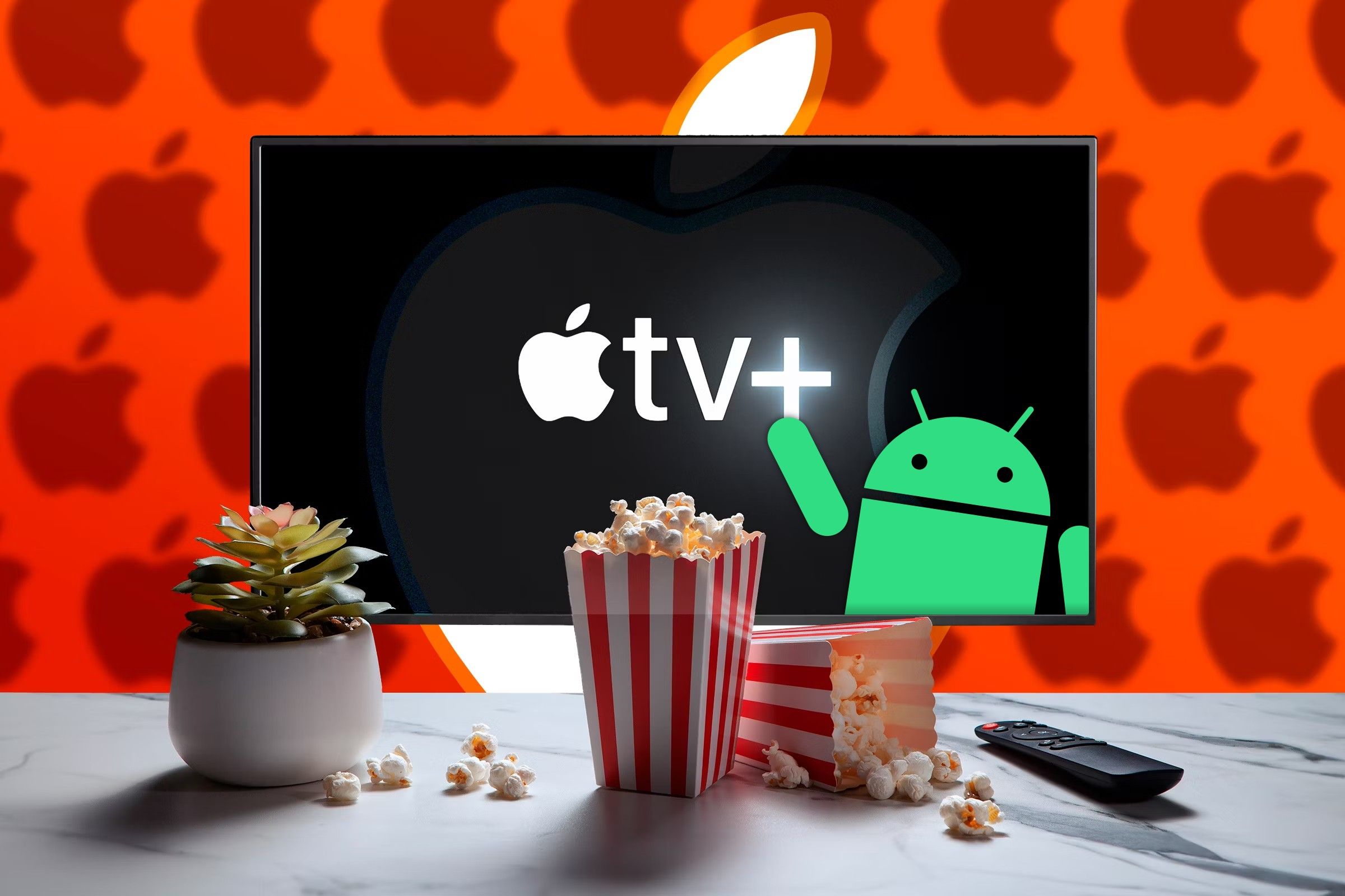 Apple TV and Android logos.