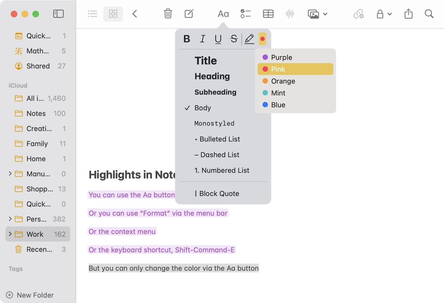 How to Change Text Color and Background Highlights in Apple Notes on iPhone, iPad, and Mac — The Official Way