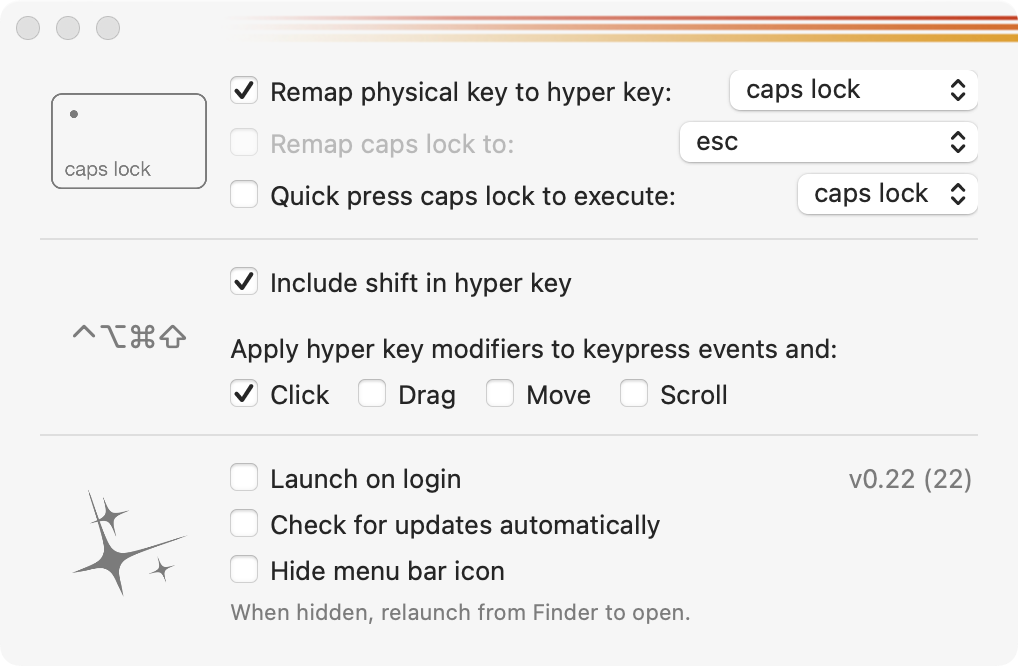 HyperKey for macOS for improving shortcut options.