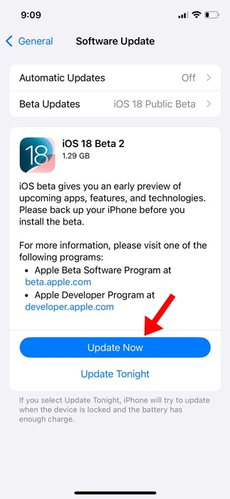 iOS 18 Public Beta 2