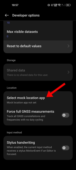 Select mock location app