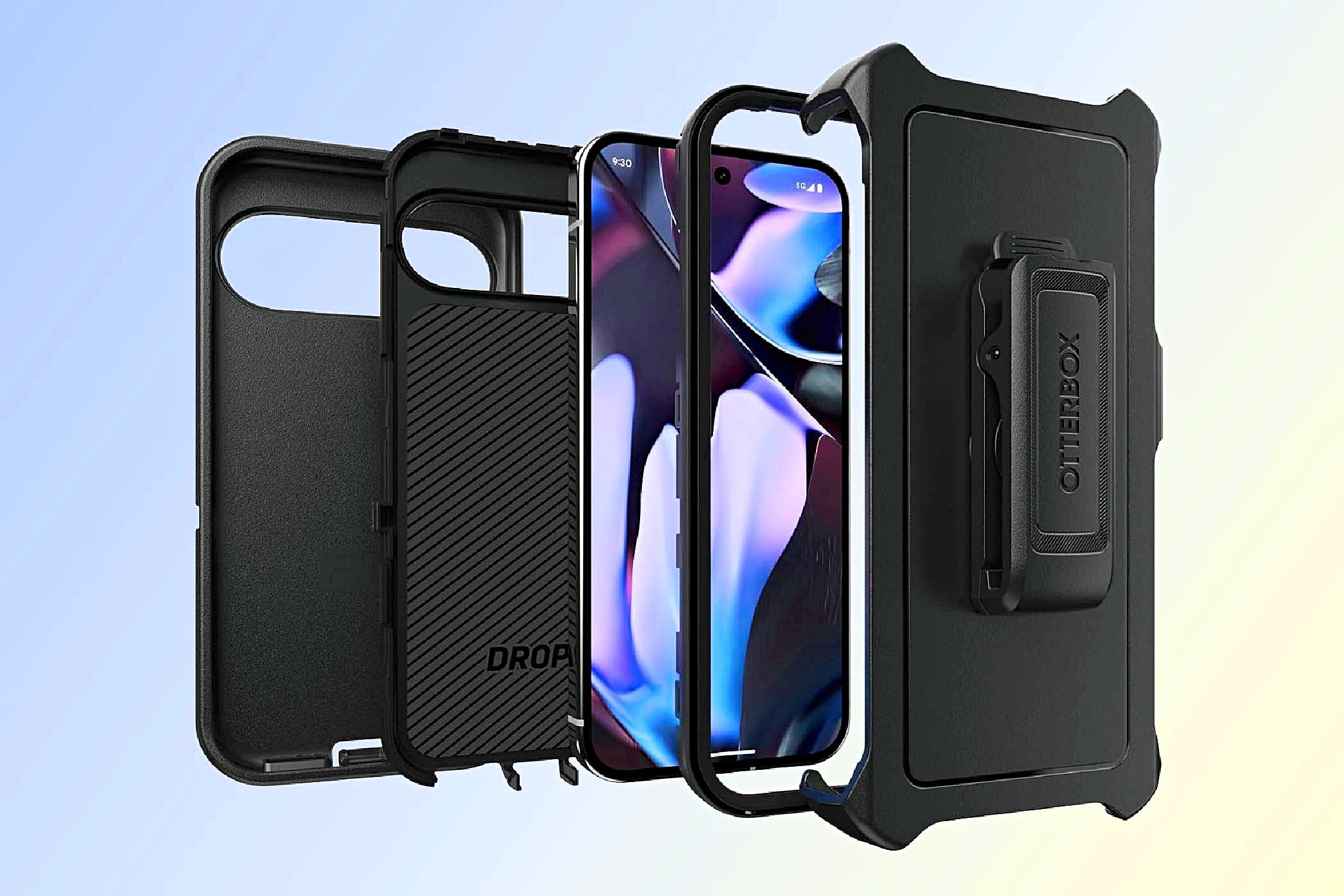 The layers of the OtterBox Google Pixel 9 Pro XL Defender Series Case.